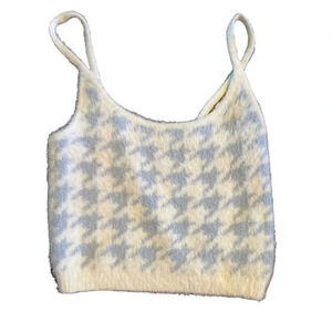 KENDALL & KYLIE PACSUN fuzzy crop top sweater XS